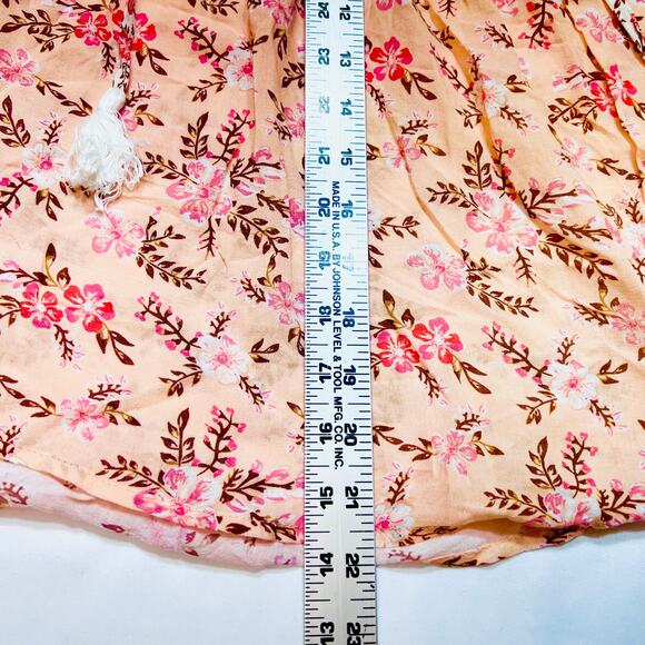 Arnhem Lily Blouse Candy Pink Multi Color Women Size 8 Flutter Bell Sleeves Top - Picture 15 of 16